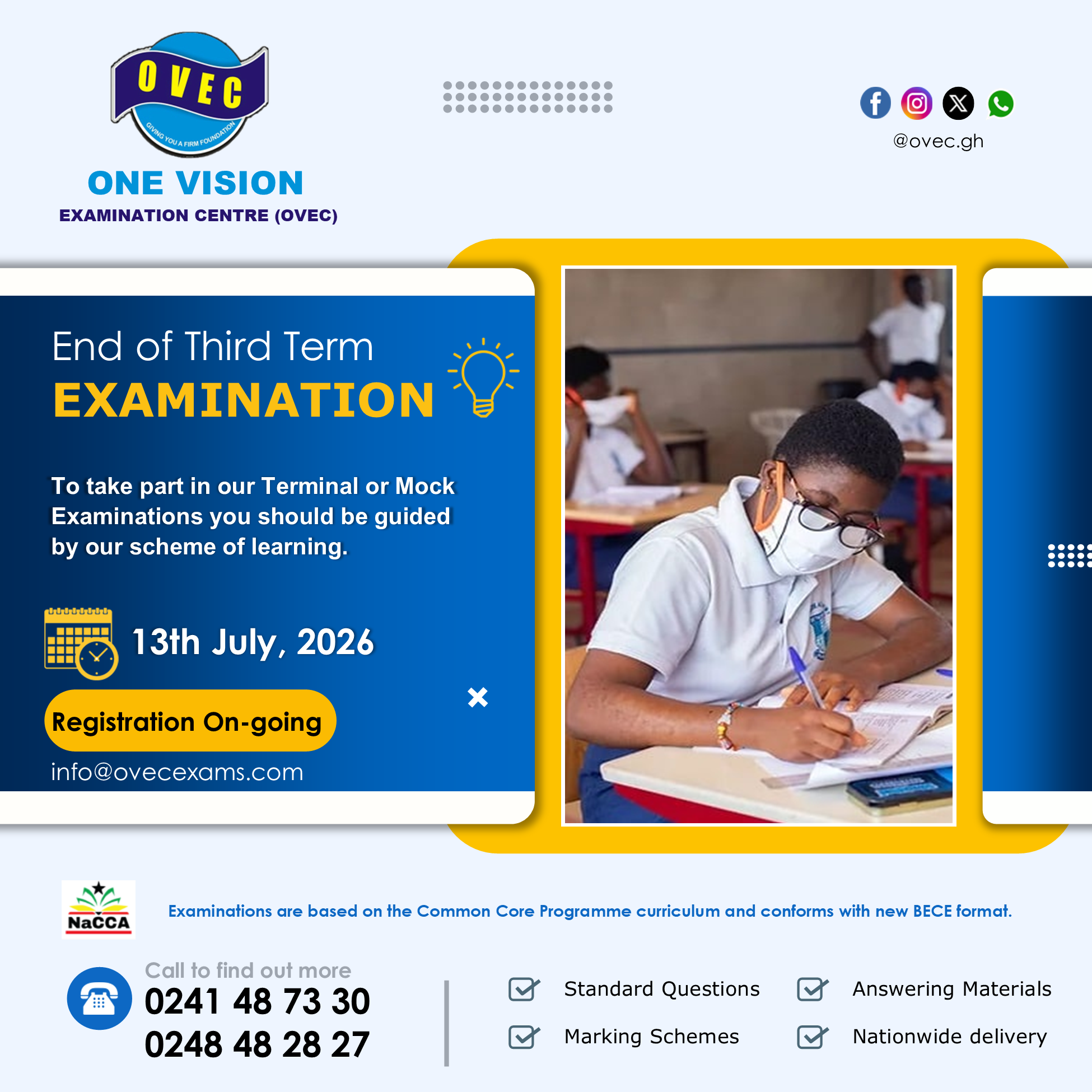 End of Third Term Examinations